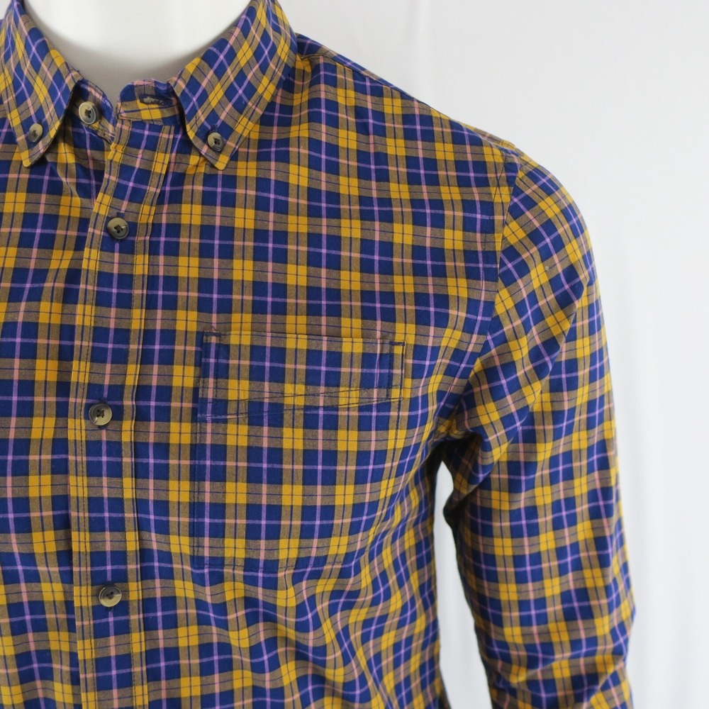 Scotch & Soda Long Sleeve Button Up Shirt Mens Small Regular Fit 100% Cotton - Picture 2 of 11